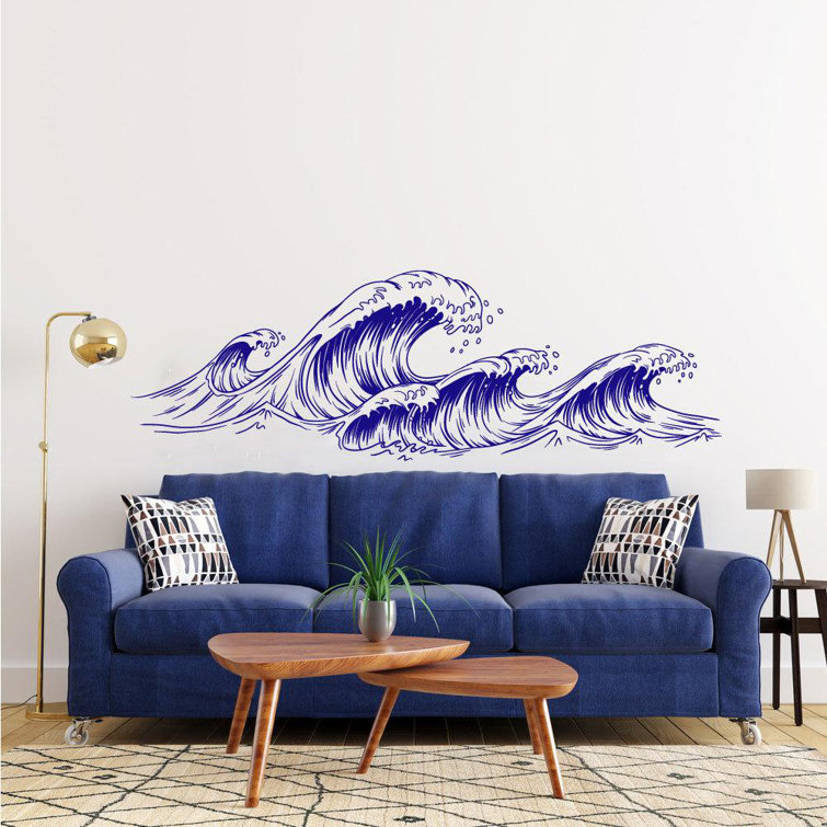 Dovecove Ocean Waves Sea Vinyl Wall Decal Sticker Beach Coastal Home